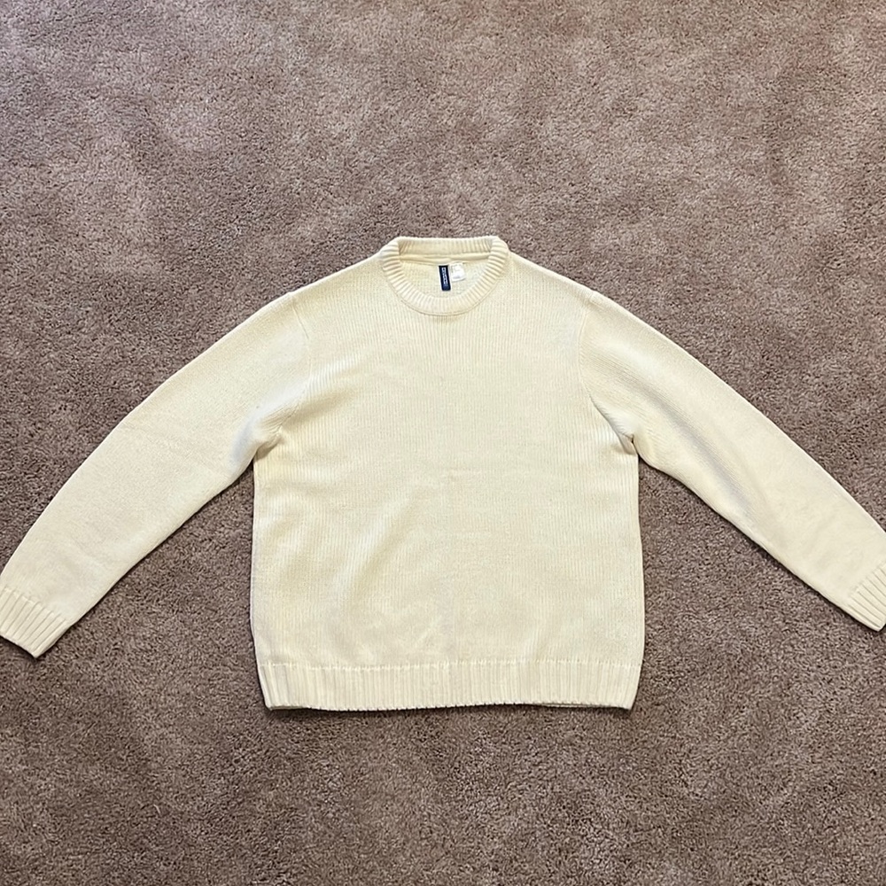 H&M Divided Sweater, Cream, size M